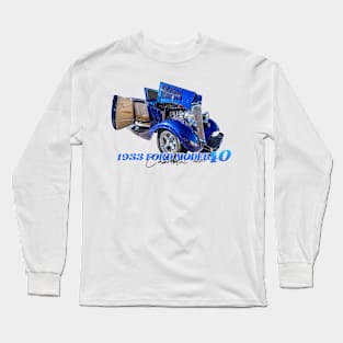 1933 Ford Deluxe Model 40 Cabriolet Long Sleeve T-Shirt